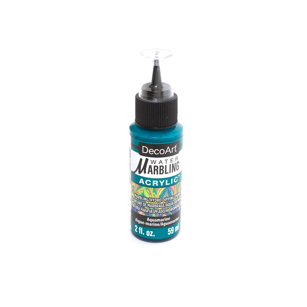 DecoArt, Paints, Art & School, Water Marbling, 2 ounce, 675003, Aquamarine